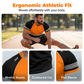 😎Men’s Fluorescent Color Block Athletic Shirt Outdoor Safety Tee
