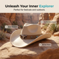 📢📢50% OFF !! ⏰Unisex Suede Cowboy Hat with Vintage Bull Band and Wind Rope