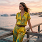 👗 LIMITED-TIME 50% OFF! ✨ Chic Peacock Blue Two-Piece Set – Short Sleeve Top, Straight Pants with Pockets, Travel Ready 🌿