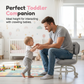 🪑 LIMITED-TIME 50% OFF! ✨ Rolling Low Stool with Backrest – Silent Casters, Cloud Comfort, Toddler Friendly 🏠