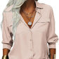 👔 LIMITED-TIME 50% OFF! ✨ Women's Solid Lapel Long Sleeves Button-Down Shirt – Classic Collar, Chest Pockets, Relaxed Fit 🌿