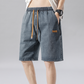 🩳 LIMITED-TIME 50% OFF! ✨ Men's Summer Lightweight Denim Shorts – Relaxed Fit, Elastic Waist, Deep Pockets 🌊