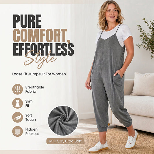 Women's Spaghetti Strap Overalls Jumpsuit