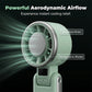 🌀 LIMITED-TIME 50% OFF! ✨ Foldable Turbo Handheld Fan with LED Display – 180° Fold, Powerful Airflow, Travel Ready 🔋