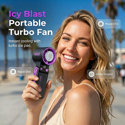 🌀 LIMITED-TIME 50% OFF! ✨ USB High-Speed Handheld Cooling Fan – Scroll Control, LED Display, Cooling Pad 🔋