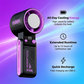 🌀 LIMITED-TIME 50% OFF! ✨ USB High-Speed Handheld Cooling Fan – Scroll Control, LED Display, Cooling Pad 🔋