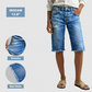 👖 LIMITED-TIME 50% OFF! ✨ Women's Casual Distressed Denim Bermuda Shorts – 4-Way Stretch, Raw Hem, Vintage Vibes 🌿