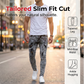 👖 LIMITED-TIME 50% OFF! ✨ Men's Slim Fit Ripped Jeans – Stretch Distress, Acid Wash, Edgy Style 🔥