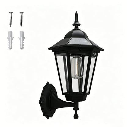 🌧️ All-Weather Solar Wall Light with Motion Sensor — IP65 Waterproof, Auto On/Off for Year-Round Use