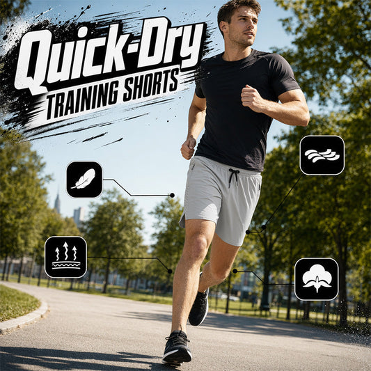 🥳2026 HOT SALE🥳💞50K+ SOLD!✨ 💝 Men's Quick Dry Sports Shorts with Zipper Pockets