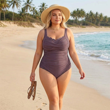🥳2026 HOT SALE🥳💞50K+ SOLD!✨ 💝  Women's Classic Plus-Size One-Piece Swimsuit
