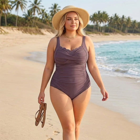 🥳2026 HOT SALE🥳💞50K+ SOLD!✨ 💝  Women's Classic Plus-Size One-Piece Swimsuit