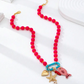 🎉 2026 Sale — Over 46,000 Sold! 📿 Vibrant Boho Coastal Beaded Necklace – Fish & Starfish Charms 🌊