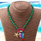🎉 2026 Sale — Over 46,000 Sold! 📿 Vibrant Boho Coastal Beaded Necklace – Fish & Starfish Charms 🌊