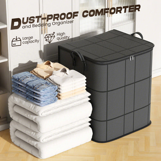 💧 Dust-Proof Comforter & Bedding Organiser – Breathable yet protective fabric keeps your bedding dry, fresh & free from mildew. Ideal for loft storage, airing cupboards & under-bed use in British climates 🌦️