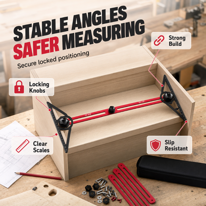 🎉 2026 Sale — Over 27,000 Sold! 📐 Multi-Function Woodworking Marking Tool Kit – Premium Aluminum 🔧