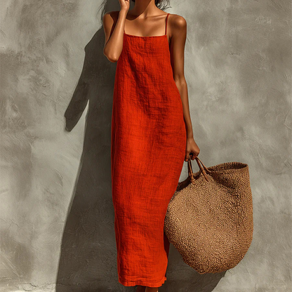 🌸 50% OFF NOW! 👗 Women's Casual Solid Colour Slip Dress – Lightweight cotton blend, flowing maxi & effortless elegance – Perfect for everyday chic & summer days ☀️