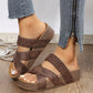 🎉 2026 Sale — Over 34,000 Sold! 👡 Women's Criss-Cross Woven Strap Wedge Sandals – Elevated Comfort & Style ☀️