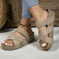 🎉 2026 Sale — Over 34,000 Sold! 👡 Women's Criss-Cross Woven Strap Wedge Sandals – Elevated Comfort & Style ☀️