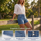 🩳 50% OFF NOW! ⏰ Women's Casual Stretch Denim Shorts – Comfortable & stylish – Perfect for summer, beach or casual outings – soft and versatile 🌸🌊✨