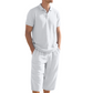👔 50% OFF NOW! ☀️ Men's Linen Shirt & Casual Trousers Set – Light & airy – Perfect for sun-soaked days – relaxed summer style ✨🌿🩳