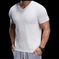 Breathable V-Neck Knit Tee
