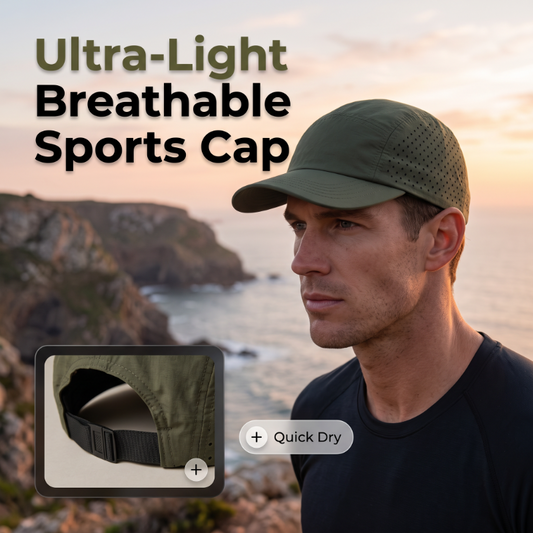 🎉 LIMITED TIME 50% OFF! 🧢 Quick-Dry Sports Cap – 38K+ Sold! Laser-Cut Ventilation & Water Repellent Fabric ☀️
