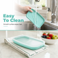 🎉 2026 Sale — Over 26,000 Sold! 💞 Portable Food Grade Silicone Lunch Box – Fresh & Clean 🌸