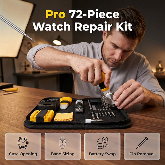 🎉 2026 Sale — Over 26,000 Sold!💞 Complete 72-Piece Watch Repair Kit – Pro-Level Precision 🛠️