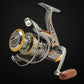 🎣TODAY ONLY ALL-🔥TIME LOW PRICE！🎣Must-have tool for all fishing lovers！Baitrunner Spinning Fishing Reel, Dual Brake System Smooth Silent Spinning Reel, Heavy Duty Sturdy Durable Saltwater Freshwater Reel for Lake River Shore Boat Fishing