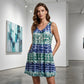 📢📢40% OFF !! ⏰ Women's Sleeveless V-Neck Tie-Dye Dress