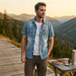 🚨 FINAL HOURS! ⏳ 49% OFF – Built to Last! 👕 Men’s Washed Denim Shirt – Rugged Charm, Effortless Cool 💙