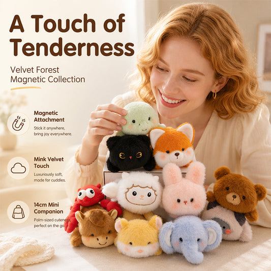 🎉 2026 Sale — Over 36000 Sold! 💰 Lovely Plushie Fridge Magnet Doll adorable