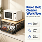 🎉 2026 Sale — Over 38,000 Sold! 🏠 2-Tier Kitchen Microwave Stand with Slide-Out Storage Drawer – Double Space, Less Clutter ✨