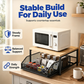 🎉 2026 Sale — Over 38,000 Sold! 🏠 2-Tier Kitchen Microwave Stand with Slide-Out Storage Drawer – Double Space, Less Clutter ✨