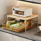 🎉 2026 Sale — Over 38,000 Sold! 🏠 2-Tier Kitchen Microwave Stand with Slide-Out Storage Drawer – Double Space, Less Clutter ✨