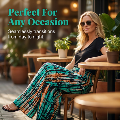 🌸 50% OFF NOW! 🌸Women's Smocked High-Waist Wide-Leg Trousers 👖 Cinched Comfort, Flowing Freedom