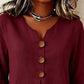 📢📢50% OFF !! ⏰Women's V-Neck Ruffle Sleeve Blouse