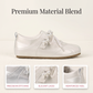 🎉 2026 Sale — Over 23,000 Sold!👟Women Retro German Trainer Shoes – Pearl Ribbon Lace, Ballet Style ✨