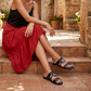 🎉 2026 Sale — Over 34,000 Sold!👡Women's Toe Loop Flat Sandals – Slip-On, Decorative Buckle, Braided Strap 🌊