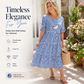 Women's Casual Crew Neck Midi Dress