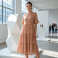 Women's Casual Crew Neck Midi Dress