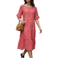Women's Casual Crew Neck Midi Dress