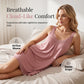 🌙 50% OFF NOW! 👗 Women's Lace V-Neck Modal Nightdress – Soft modal, breathable & elegant lace detail – Perfect for comfortable sleep & lounging ✨