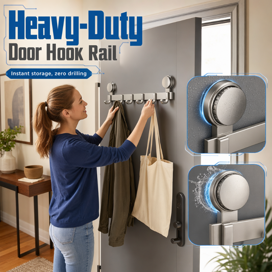 🎉 2026 Sale — Over 25,000 Sold! 💞 Suction Cup Over Door Hook Rack