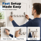 🎉 2026 Sale — Over 25,000 Sold! 💞 Suction Cup Over Door Hook Rack