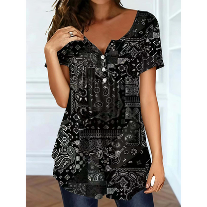 👚 🌞 Women's Casual V-Neck Top – Soft fabric, flattering fit & breathable – Perfect for summer days & effortless style ✨