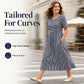 👗Women’s Casual Striped Relaxed Fit Dress