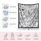 DIY Coloring Blanket with 24 Markers