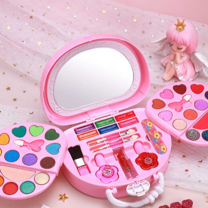 🎉 2026 Sale — Over 34,000 Sold! 💞 Kids Washable Makeup Toy Set with Portable Pink Handbag